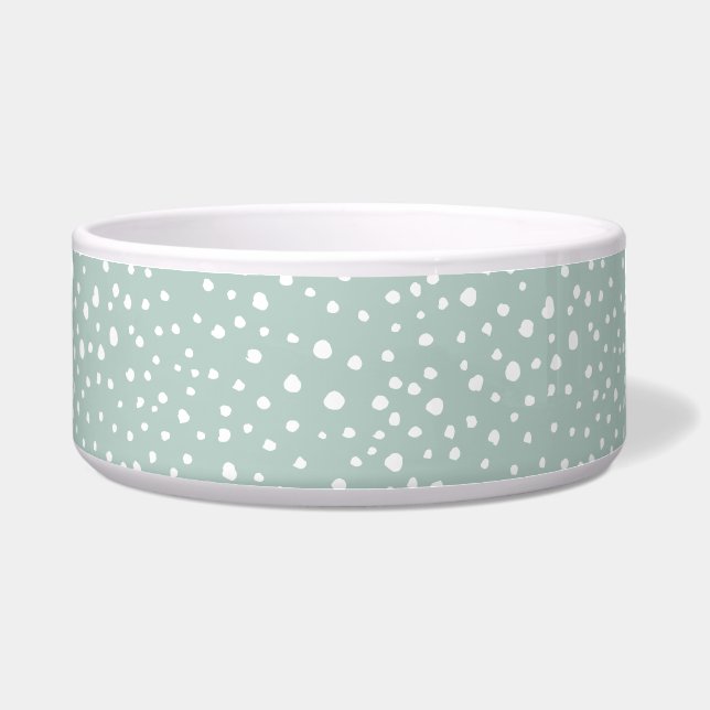 Écuelle Taches de dalmatien vert menthe, Points de dalmati (Devant)