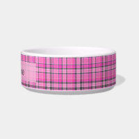 Tartan rose gris