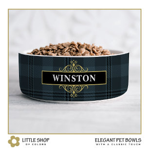 Écuelle Tartelan gris noir personnalisable