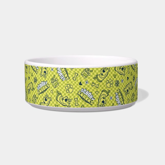 Écuelle Tartines Scooby à Gogo Motif à Damier (Devant)