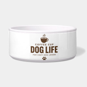 Écuelle Tasse à café Chien Vie Bol pour animaux de compagn