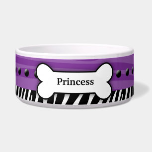 Écuelle Tendance Purple Zebra Stripe Pet Chien nourriture