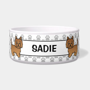Écuelle Terrier Cairn Rouge Chien de Dessin Animé Mignon &