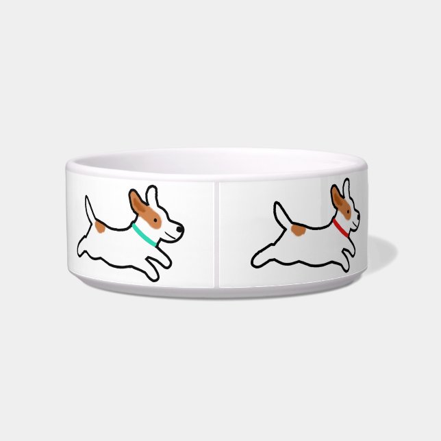 Écuelle Terriers Jack Russell mignons - Bol à vaisselle po (Dos)
