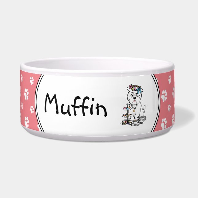 Écuelle Thé à la Westie - West Highland White Terrier (Devant)