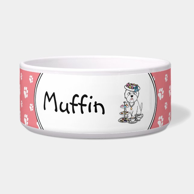 Écuelle Thé Party Westie - West Highland White Terrier (Devant)