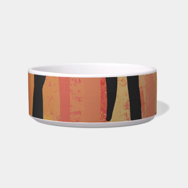 Écuelle Tigre Impression orange chaud et noir (Droite)