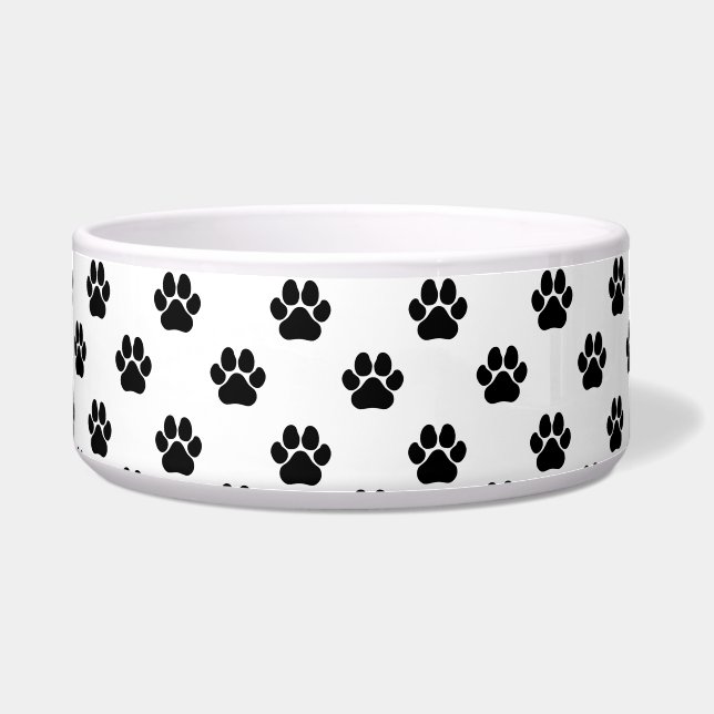 Écuelle Toe Beans Puppy Prints mince Blue Line Bowl (Devant)