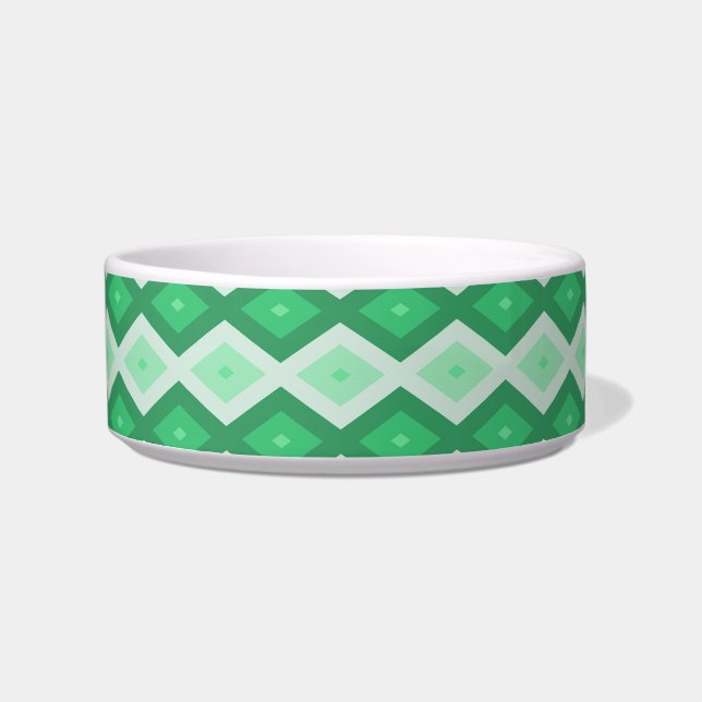 Écuelle Tons de motif diamant vert (Devant)