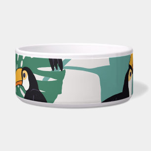 Écuelle Toucan Bird : Palm Feuille Motif