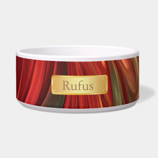 Écuelle Tourbillon Abstrait rouge Iridescente