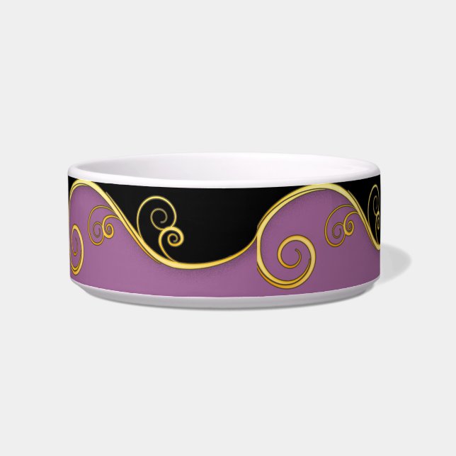 Écuelle Tourbillon violet-noir (Gauche)