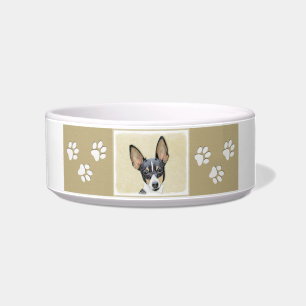 Écuelle Toy Fox Terrier Peinture - Cute Original Chien Art