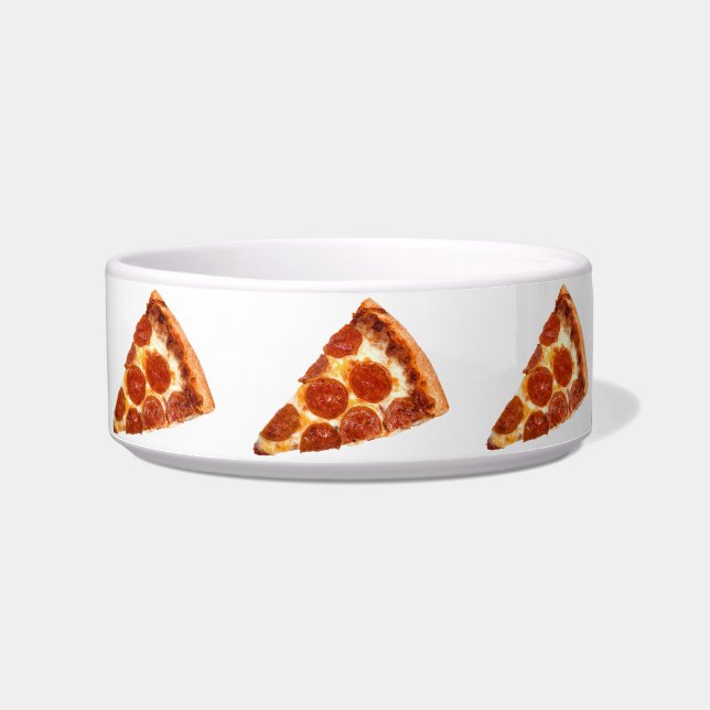 Écuelle tranche de pizza pepperoni classique de SlipperyJo (Devant)