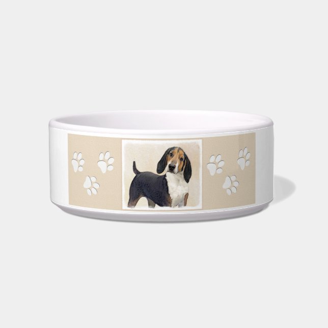 Écuelle Treeing Walker Coonhound Peinture - Art original (Droite)