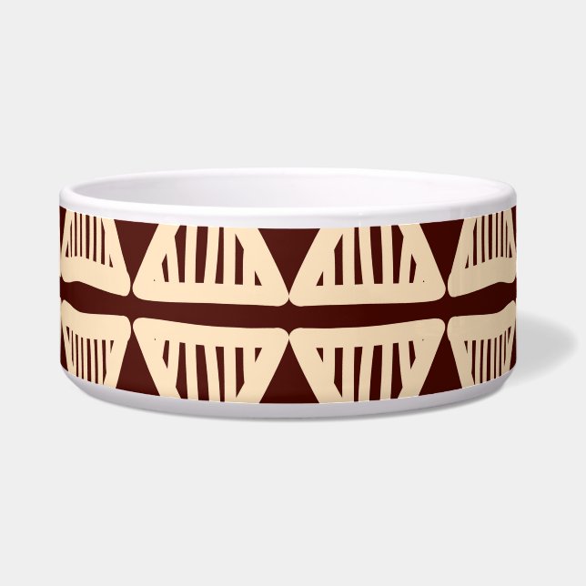 Écuelle Tribal Striped : Oeuvre Ornementale. (Devant)
