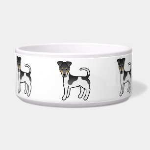 Écuelle Tricolor Smooth Fox Terrier Chien de Dessin Animé