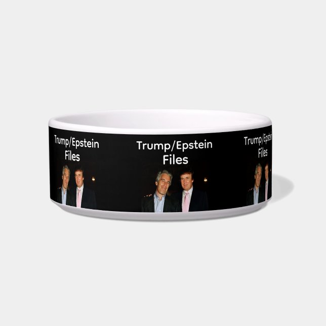 Écuelle Trump/Epstein Files Pet Bowl (Devant)