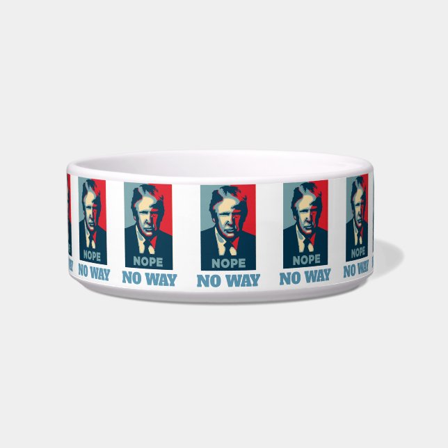 Écuelle Trump Nope No Way Pet Bowl (Devant)