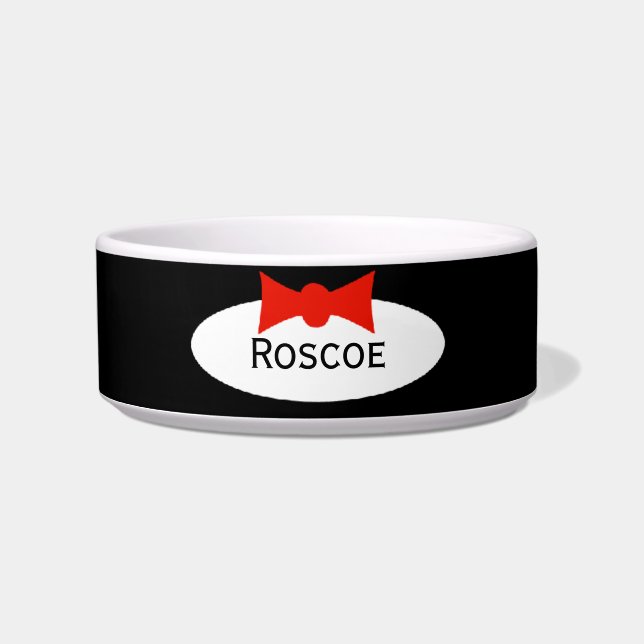Écuelle Tuxedo Dapper Boy Bow Cravate personnalisée (Devant)
