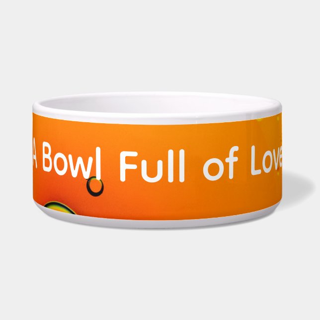 Écuelle Un bol plein d'amour - Pet Bowl (Devant)