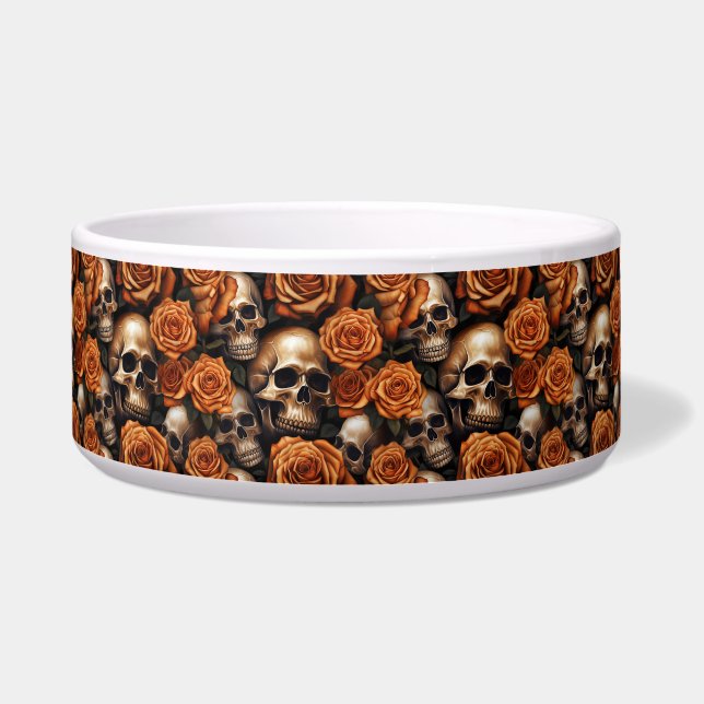Écuelle Une série de crânes et de roses Design 9 (Devant)