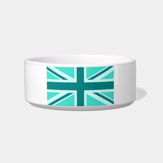Écuelle Union Jack turquoise et sarcelle 2 (Devant)