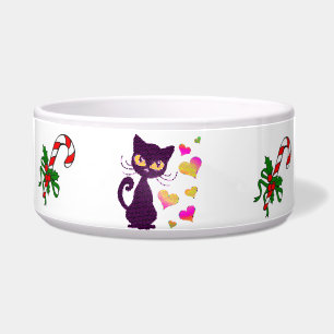 Écuelle Unique Pet Food Bowl, bol de chat animal Noël
