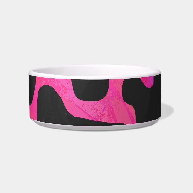 Écuelle Vache rose chaud et noir (Droite)