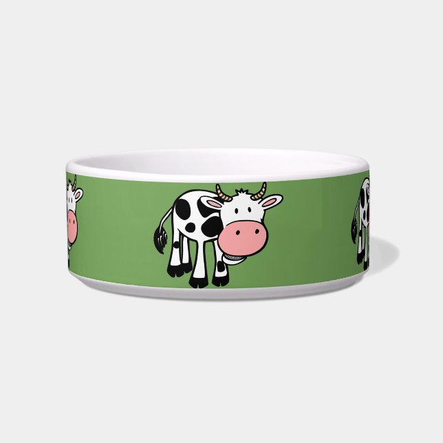 Écuelle vaches de campagne chat nourriture botte (Devant)