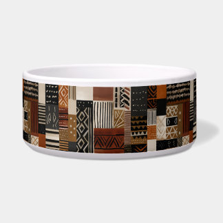 Écuelle Variations de motifs africains dans les tons terre