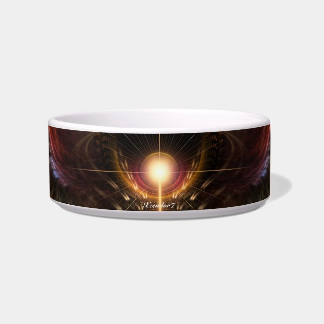 Écuelle Vent Storm Fractal Art Pet Bowl (Devant)