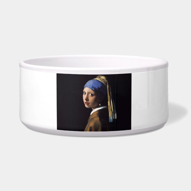 Écuelle Vermeer Girl Pearl Élevant Masterpiece Peinture (Devant)