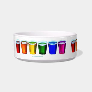 Écuelle Verres à shot de SlipperyJoe's six tasses disposée
