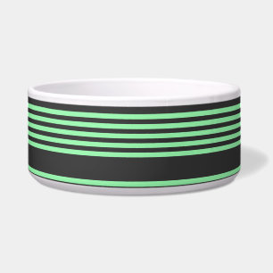 Écuelle Vert et charbon de bois cinq bandes motif