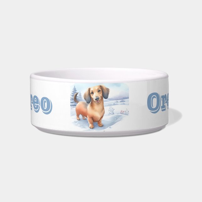 Écuelle Vibes d'hiver Dachshund - Animal de compagnie (Devant)