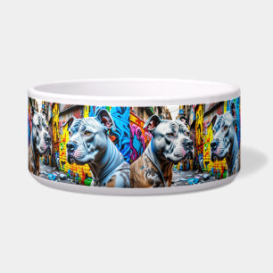 Écuelle Ville Graffiti Art de Rue Coloré Pitbull Urbain