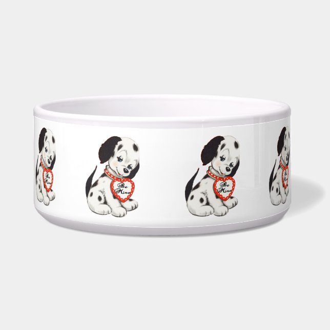 Écuelle Vintage Chiot Art Dalmation Valentine (Devant)