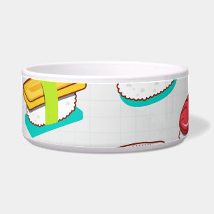 Écuelle Vintage nigiri sushi, motif doodé
