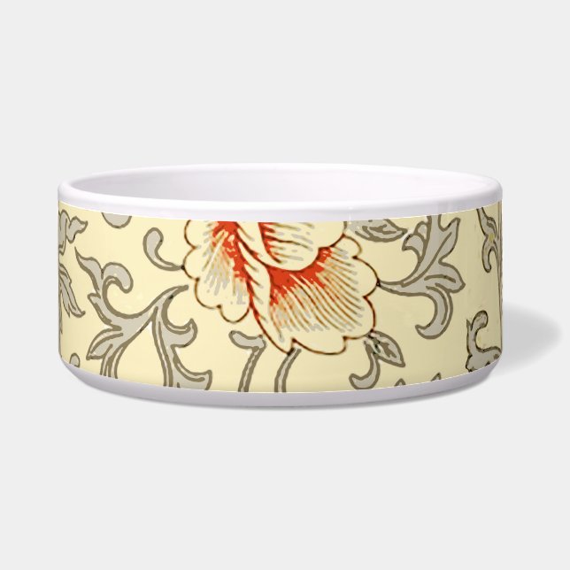 Écuelle Vintage rose gris botanique (Devant)