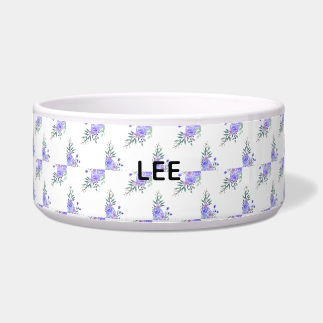 Écuelle Violet Lavande Floral Botanique Tout-En-Un Feuille (Devant)