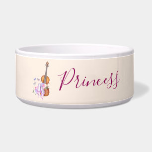 Écuelle Violon, Chaussures de Ballet, Fleurs et Papillons