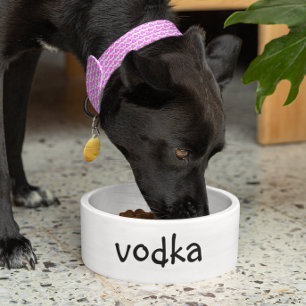 Écuelle Vodka Nourriture Humour Drôle Chien Chat Animal de