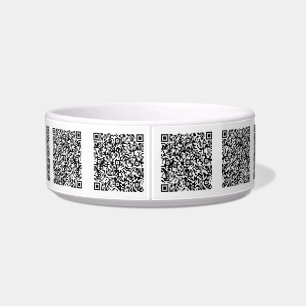 Écuelle Votre QR Code Scan Info Pet Bowl Choisir la couleu