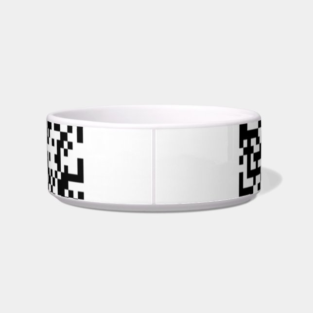 Écuelle Votre QR Code Scan Info Pet Bowl Choisir la couleu (Dos)