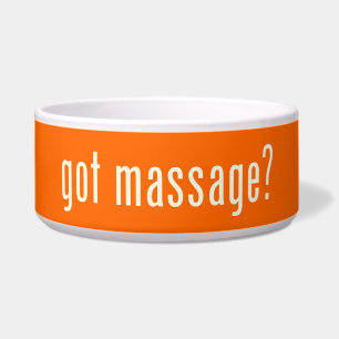 Écuelle Vous avez reçu un massage ?