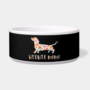 Écuelle Weenie Mama Dachshund floral