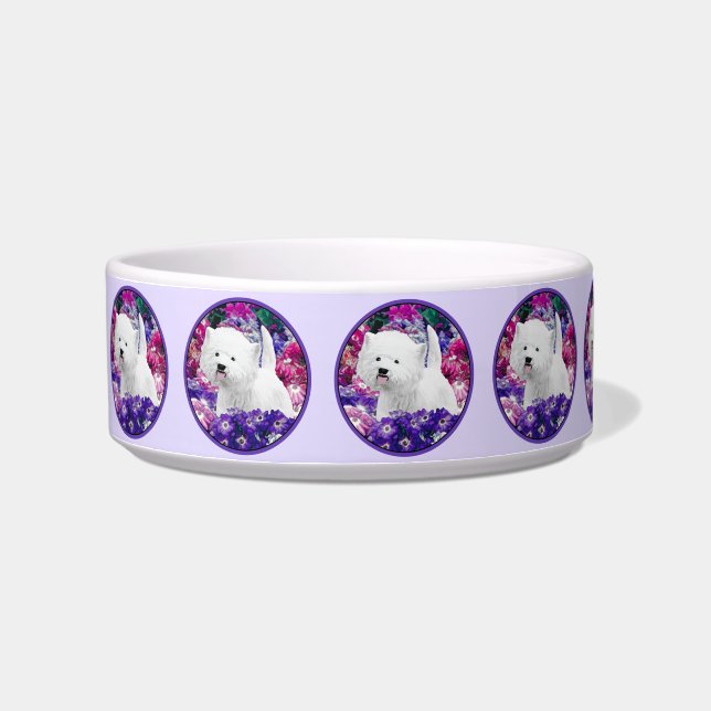 Écuelle West Highland White Terrier Peinture Chien Art (Gauche)