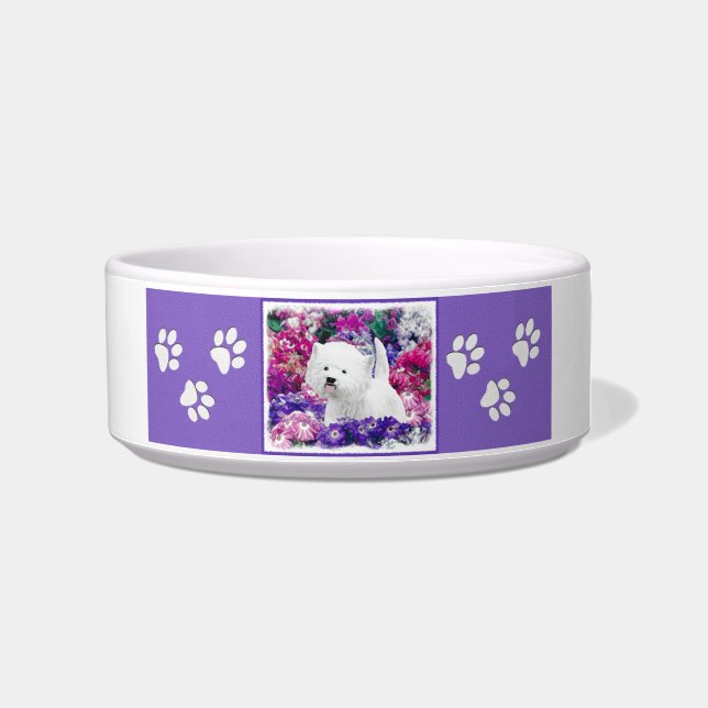 Écuelle West Highland White Terrier Peinture Dog Art (Droite)