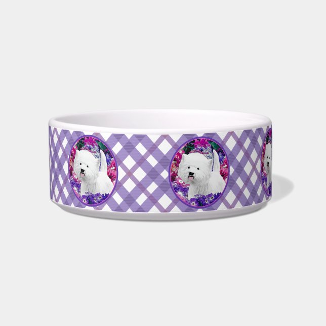 Écuelle West Highland White Terrier Peinture Dog Art (Gauche)